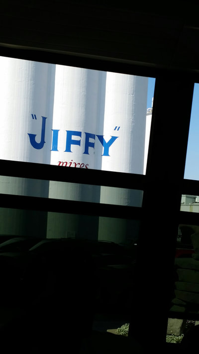 Picture of Jiffy stacks outside building.
