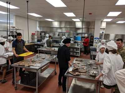Picture of entire kitchen filled with participants. 