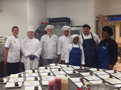 group picture of those in culinary who worked event