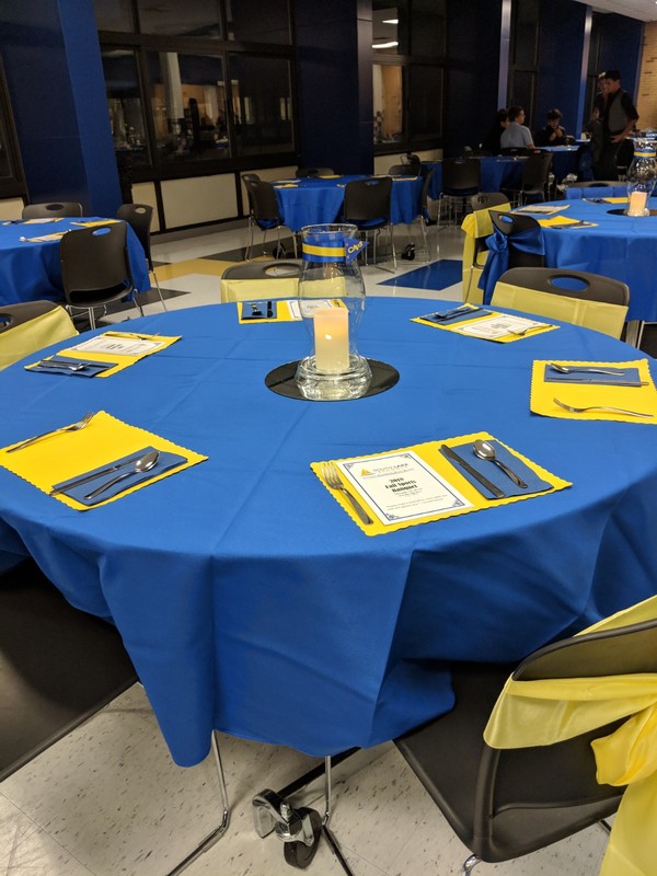 One table set for service